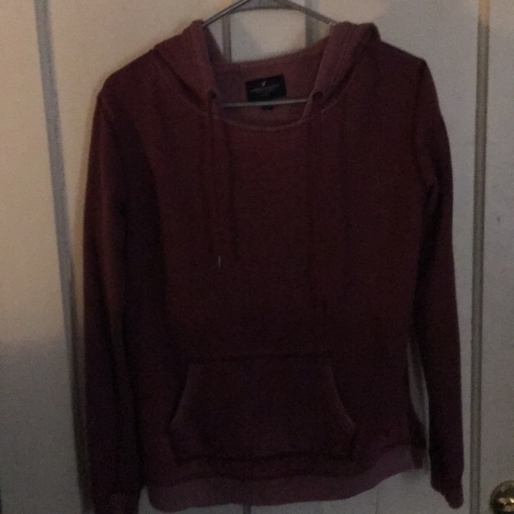 Hoodie,maroon two tone